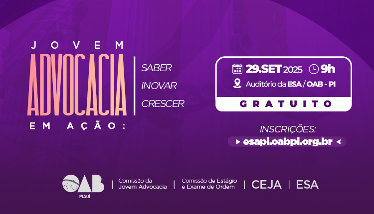 Jovem Advocacia em Ação: Saber, Inovar, Crescer