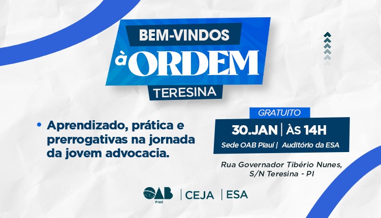 Bem-Vindos à Ordem Teresina