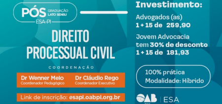Pós-Graduação Lato Sensu em Direito Processual Civil