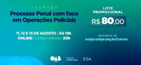 Curso Processo Penal com Foco em Operações Policiais