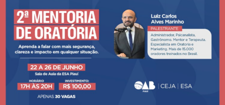 II Mentoria de Oratória