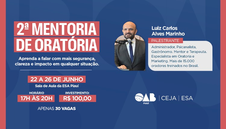II Mentoria de Oratória