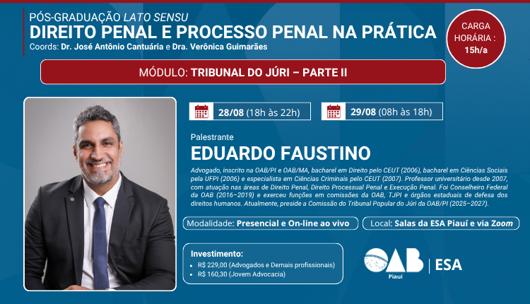 Módulo: Tribunal do Júri – Parte II