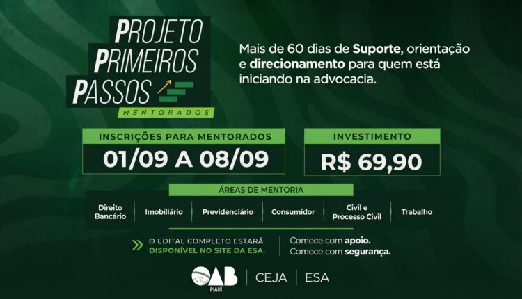 Projeto Primeiro Passos – Mentorados