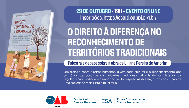 Palestra – O Direito à Diferença no Reconhecimento de Territórios Tradicionais
